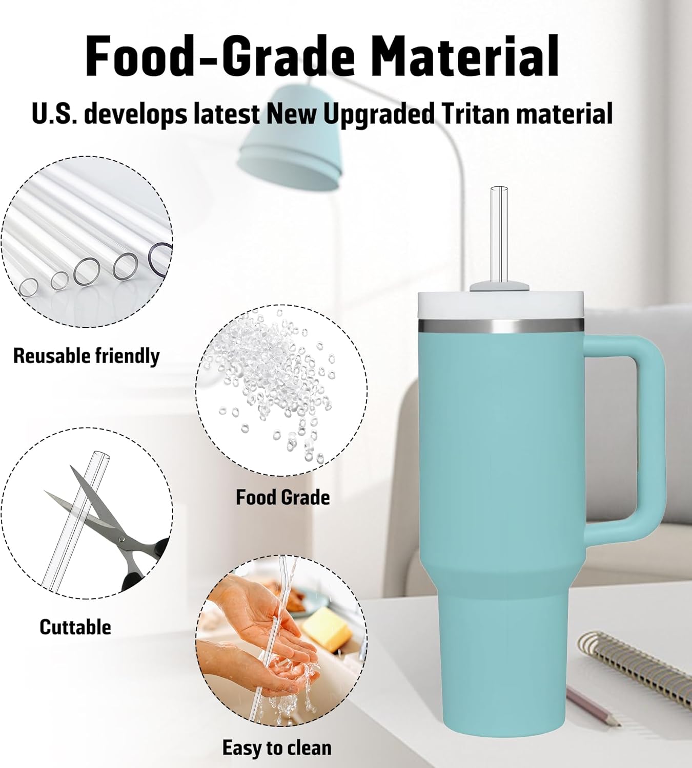 10-Pack 12" Replacement Straws