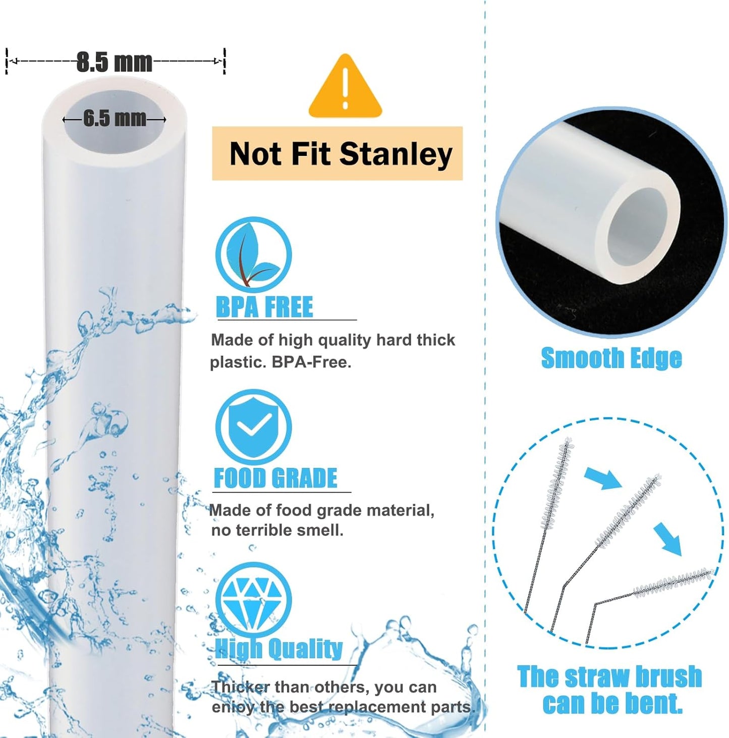6 Pack Replacement Straws