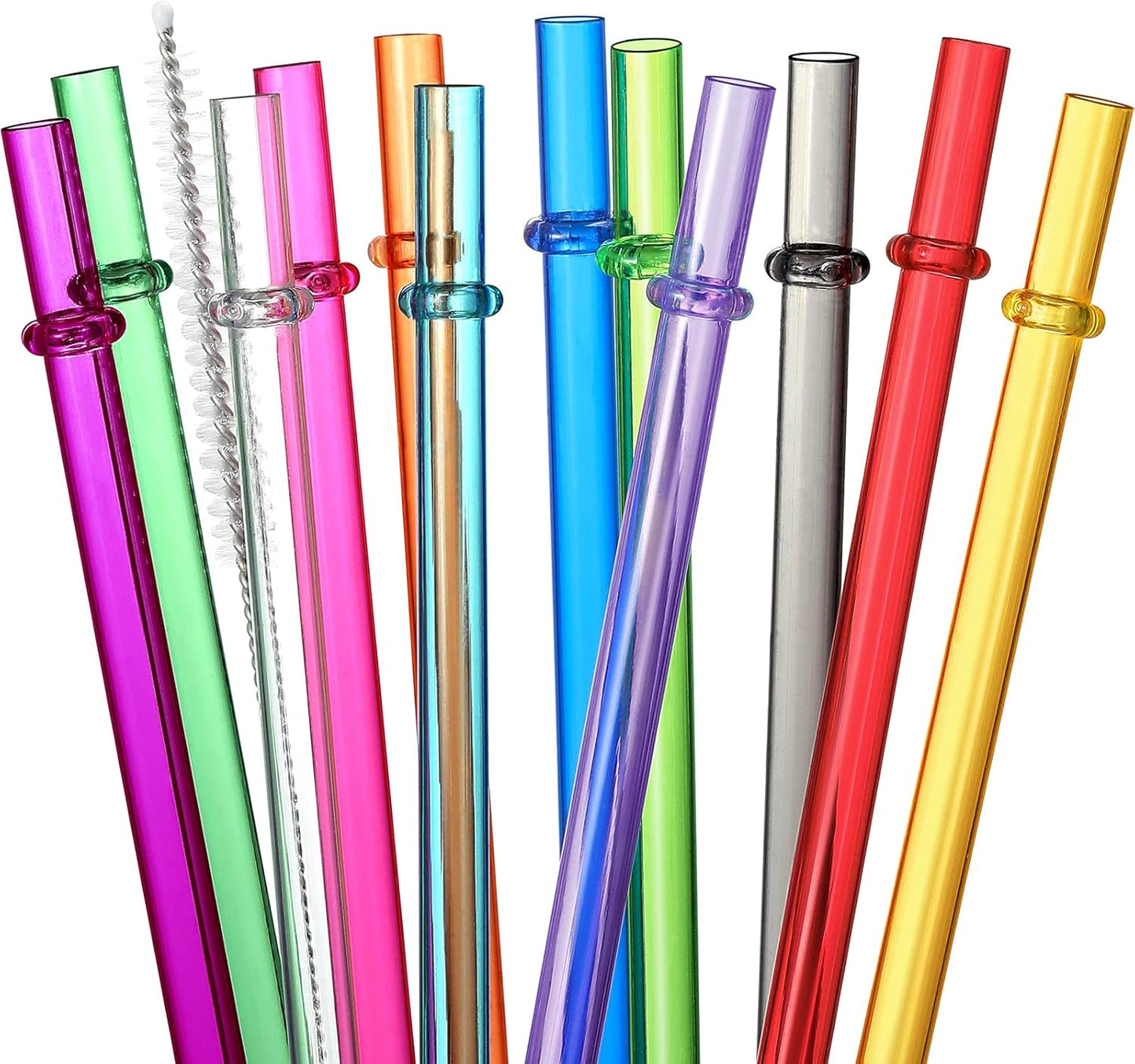 Reusable Straws with 4 Brushes